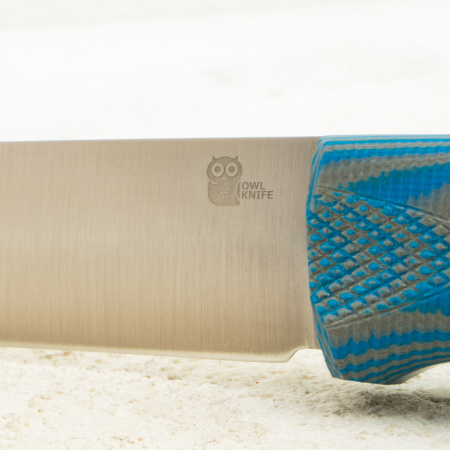 Нож OWL Hoot F, N690 Cryo, G10 Gray/Blue, Kydex Нож OWL Hoot F, N690 Cryo, G10 Gray/Blue, Kydex