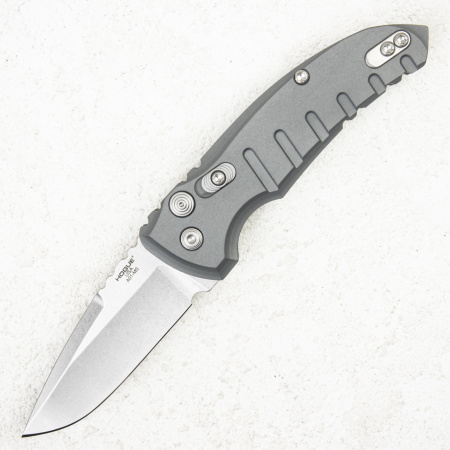 Нож Hogue A01-MicroSwitch Auto, CPM 154, Aluminum Grey
