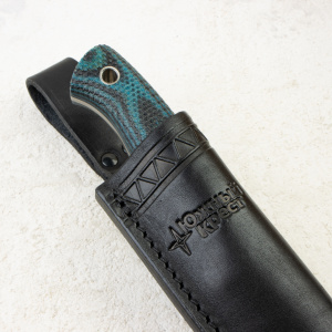 Нож Южный Крест Fox, VG-10, Convex, Micarta Black/Blue, Насечка