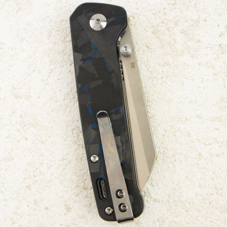 Нож QSP Penguin V2, D2, G10 Black/Blue, QS130-E1