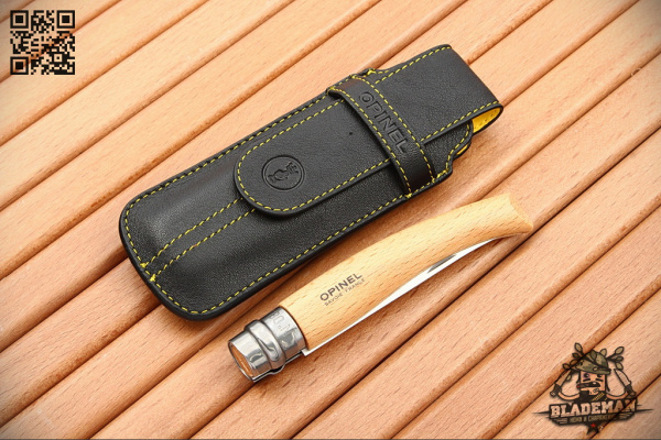 Чехол кожаный Opinel Chic, черный - купить в интернет-магазине Blademan