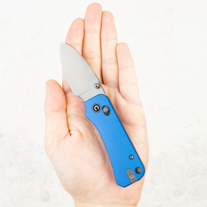 Нож CIVIVI Baby Banter 2, Satin Nitro-V, Aluminum Blue Handle, C23074-1 - складной туристические ножи из стали Нож CIVIVI Baby Banter 2, Satin Nitro-V, Aluminum Blue Handle, C23074-1 - складной туристические ножи из стали