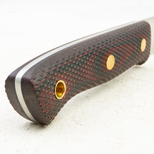 Нож Южный Крест Fox S, N690, Конвекс, Микарта Красно-Черная, Насечка Нож Южный Крест Fox S, N690, Конвекс, Микарта Красно-Черная, Насечка - купить в интернет-магазине Blademan