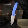 Нож Remette Cool Whale, 14C28N, CNC G10 Blue Handle, RTCL-GN5