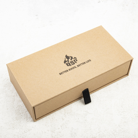 Нож QSP Harpyie, S35VN Satin, Carbon Fiber/G10 Black, QS129-B