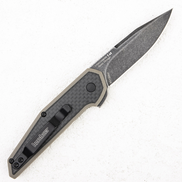 Нож Kershaw Fraxion, 8Cr13MoV, Blackwash, G10/Carbon Tan, 1160TANBW