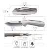 Нож Remette WK1, M390, Titanium Gray Handle, WK1-D Нож Remette WK1, M390, Titanium Gray Handle, WK1-D - купить в интернет-магазине Blademan