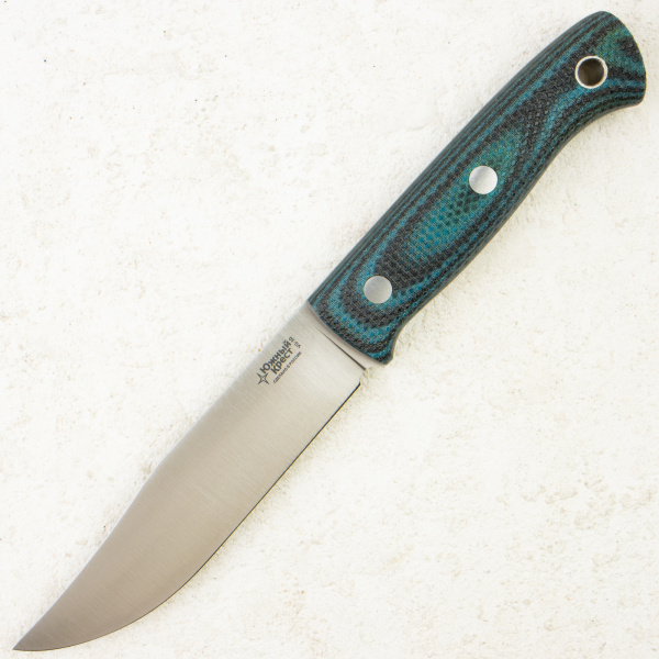Нож Южный Крест Fox, VG-10, Convex, Micarta Black/Blue, Насечка
