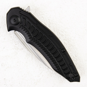 Нож Brous Blades Bionic Flipper, D2 Stonewashed, Aluminium Black, BRB53 Нож Brous Blades Bionic Flipper, D2 Stonewashed, Aluminium Black, BRB53
