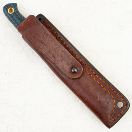 Нож Южный Крест Small, VG10, Конвекс, Микарта Черно-Синяя, Насечка