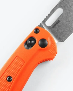 Нож Benchmade Mini Taggedout, 154CM, Orange Grivory Handle, 15533