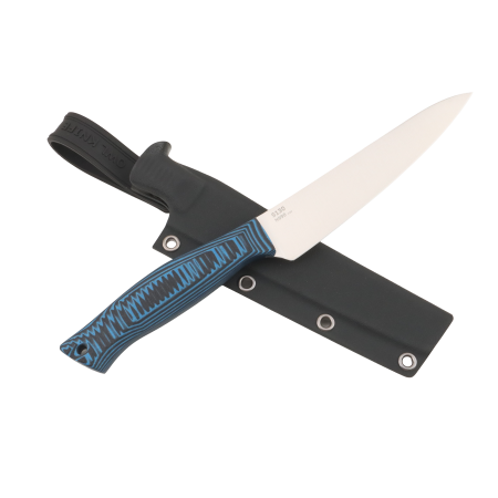 Нож OWL S130 F Универсал, N690 Cryo, G10 Black/Blue, Kydex