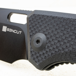 Нож SENCUT GlideStrike Thumb Hole Knife Black Coarse G10, S23018-1 - складной туристические ножи из стали Нож SENCUT GlideStrike Thumb Hole Knife Black Coarse G10, S23018-1 - складной туристические ножи из стали