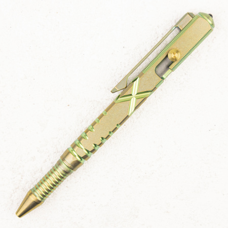 Тактическая ручка WE KNIFE TP-02B, 6AL4V Titanium Green - купить в интернет-магазине Blademan