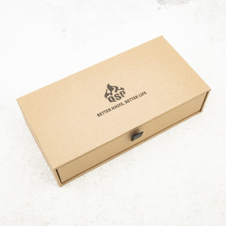 Нож QSP Harpyie, S35VN, Carbon Fiber/G10 Black, QS129-A