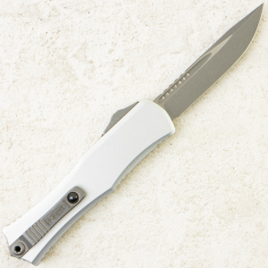 Нож Microtech Hera II Mini, Apocalyptic, M390, Aluminium Clear, 1703M-10 Нож Microtech Hera II Mini, Apocalyptic, M390, Aluminium Clear, 1703M-10