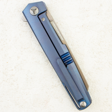 Mr.Blade Snob by Сергей Шнуров, M390, Titanium Blue Mr.Blade Snob by Сергей Шнуров, M390, Titanium Blue