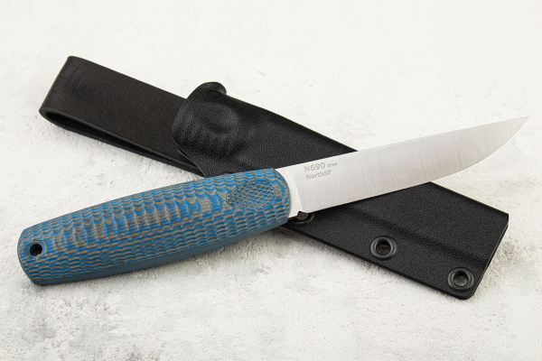 Нож OWL North S F, N690, G10 Gray-Blue, Kydex Classic - купить в интернет-магазине Blademan