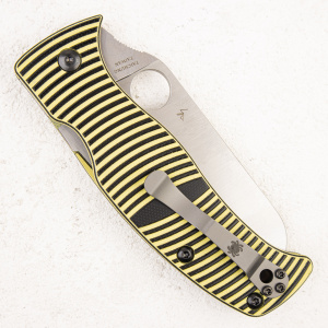 Нож Spyderco Caribbean, LC200N, G10 Black/Yellow - складной туристические ножи из стали Нож Spyderco Caribbean, LC200N, G10 Black/Yellow - складной туристические ножи из стали