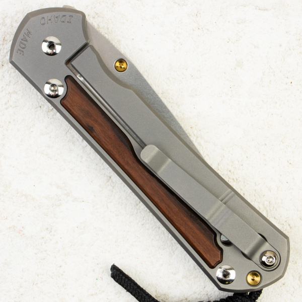 Нож Chris Reeve Large Sebenza 31 Macassar Ebony Inlay, CPM MagnaCut, Titanium/ Macassar Ebony, L31-1140