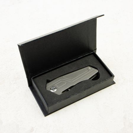 Нож Maxace Panzer, 14C28N, Titanium Gray