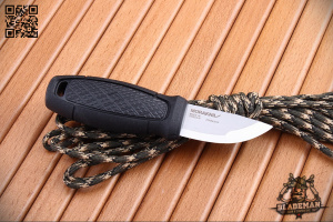 Нож Morakniv Eldris, Шнурок, Огниво, Черный - купить в интернет-магазине Blademan