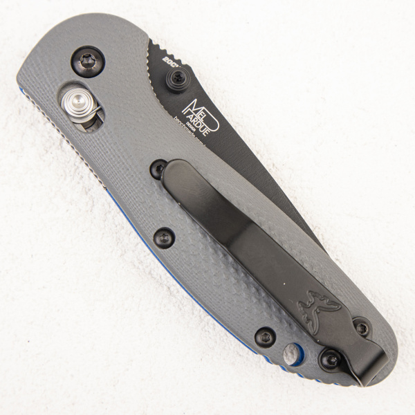 Нож Benchmade Mini-Griptilian 556BK-1, CPM-20CV, Blue Class