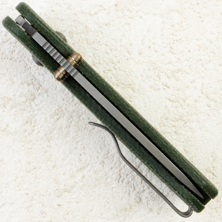 Нож WE Knife Banter 2, Gray Stonewashed, CPM S35VN, Micarta Green Handle, WE23075-3 Нож WE Knife Banter 2, Gray Stonewashed, CPM S35VN, Micarta Green Handle, WE23075-3