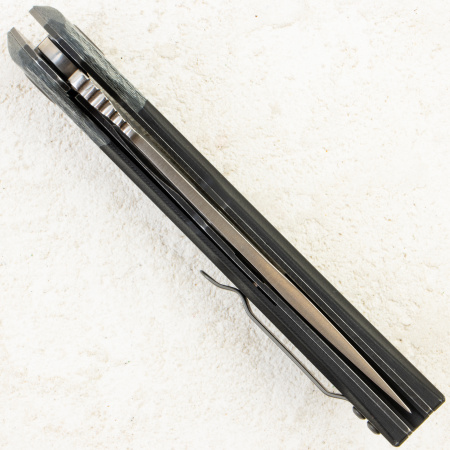 Нож Petrified Fish Deepsea, Satin, K110, Carbon Fiber/G10 Black Handle, PFP05DS Нож Petrified Fish Deepsea, Satin, K110, Carbon Fiber/G10 Black Handle, PFP05DS
