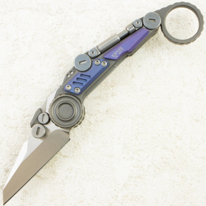 Нож NOC Knives Shuukaku, M390, Titanium Blue Handle, MT-1104