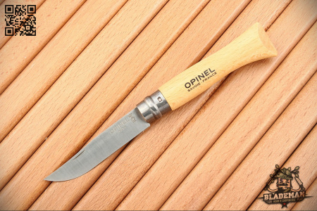 Нож Opinel №6, Нержавеющая сталь, Бук - купить в интернет-магазине Blademan