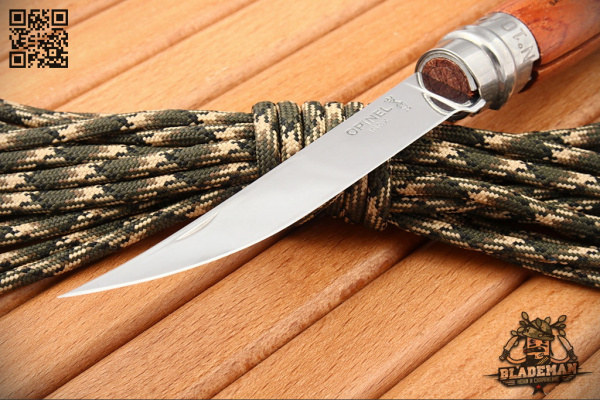 Нож филейный Opinel №10, Нержавеющая сталь, Бубинга - складной туристические ножи из стали