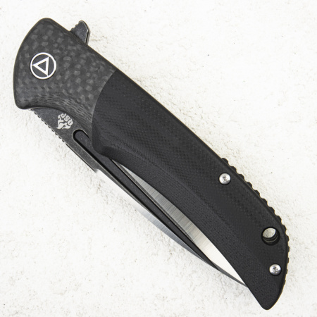 Нож QSP Harpyie, S35VN, Carbon Fiber/G10 Black, QS129-A