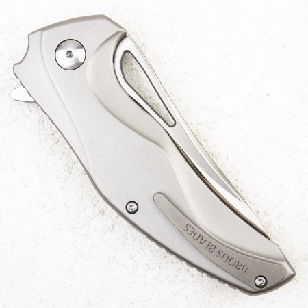 Нож Brous Blades Exo, D2 Satin, Titanium, BRB90