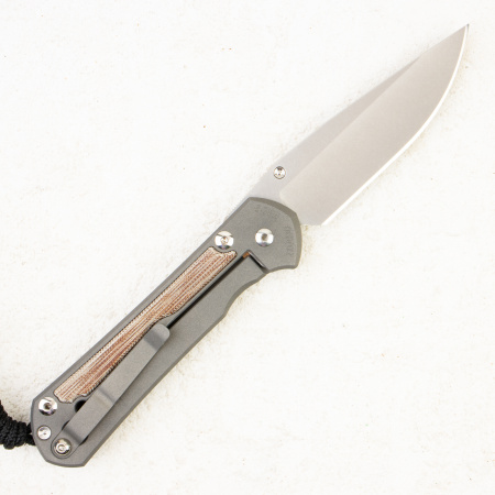 Нож Chris Reeve Large Sebenza 31 Inlay, CPM MagnaCut, Titanium / Natural Canvas Micarta - купить в интернет-магазине Blademan