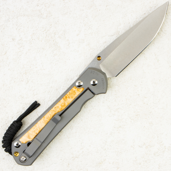 Нож Chris Reeve Large Sebenza 31 Inlay, CPM MagnaCut, Titanium/Box Elder Handle, L31-1108