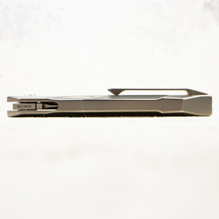 Нож WE Knife Solid, CPM 20CV, Bead Blasted Titanium - купить в интернет-магазине Blademan