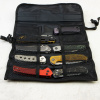 WE Knife Roll для 10 складных ножей — удобный и компактный подсумок от WE Knife, предназначенный для хранения и безопасной транспортировки коллекции EDC‑ножей.  Изготовлен из прочного нейлона чёрного цвета, что делает его лёгким и устойчивым к износу. Раз