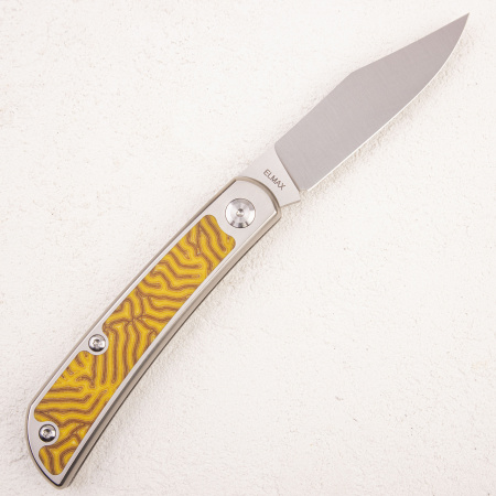 Нож WKL Mockingbird, ELMAX, Titanium/Micarta Yellow, WKL02