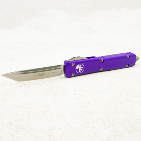 Нож Microtech Ultratech Tanto, Stonewash, M390, Aluminum Purple, 123-10 PU