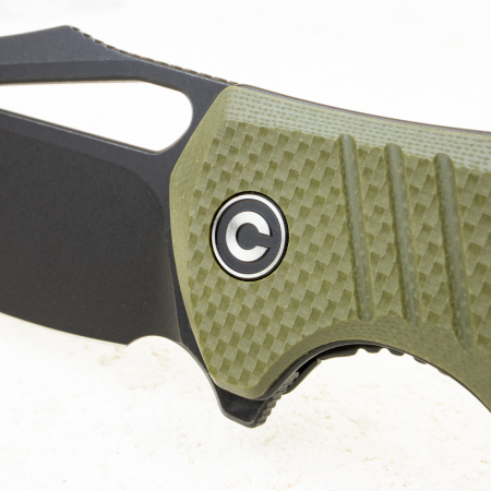 Нож CIVIVI BullTusk Flipper & Thumb Hole Knife OD Green Coarse G10, C23017-2 Нож CIVIVI BullTusk Flipper & Thumb Hole Knife OD Green Coarse G10, C23017-2 - купить в интернет-магазине Blademan
