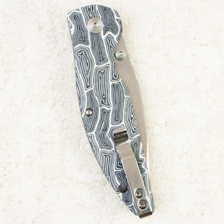 Нож QSP Turtle Punk, Stonewashed 14C28N, G10 Black/White, QS158-B1 Нож QSP Turtle Punk, Stonewashed 14C28N, G10 Black/White, QS158-B1