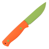 Нож HOT Knife Hoot, Cerakote Zombie Green, D2, G10 Orange Handle, Kydex