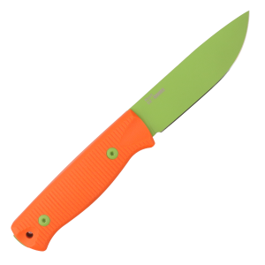 Нож HOT Knife Hoot, Cerakote Zombie Green, D2, G10 Orange Handle, Kydex