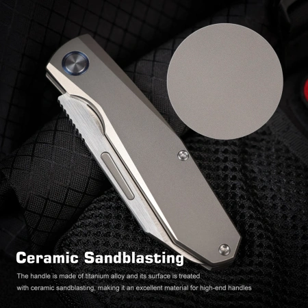 Нож Remette Squirrel, M390, Titanium Gray Handle, RTDP-G Нож Remette Squirrel, M390, Titanium Gray Handle, RTDP-G