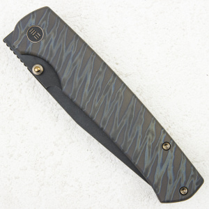 Нож WE Knife Evoke, 20CV, Titanium Tiger Stripe Black - складной туристические ножи из стали Нож WE Knife Evoke, 20CV, Titanium Tiger Stripe Black - складной туристические ножи из стали
