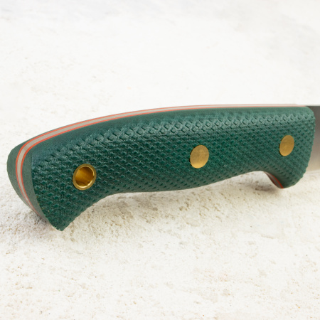 Нож Южный Крест Meat Master, CPR, Micarta Emerald, Насечка