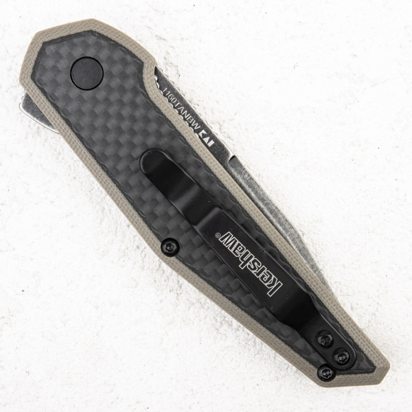 Нож Kershaw Fraxion, 8Cr13MoV, Blackwash, G10/Carbon Tan, 1160TANBW