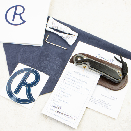 Нож Chris Reeve Small Sebenza 31 Inlay, CPM MagnaCut, Titanium/Bog Oak Handle, S31-1100 Нож Chris Reeve Small Sebenza 31 Inlay, CPM MagnaCut, Titanium/Bog Oak Handle, S31-1100