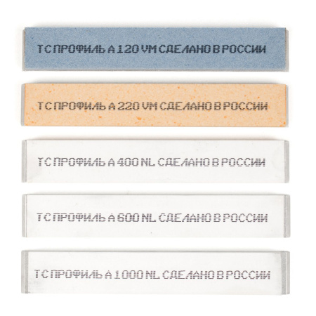 Камни для заточки TSPROF Профиль А, на бланках (5шт), TS-SH2001500